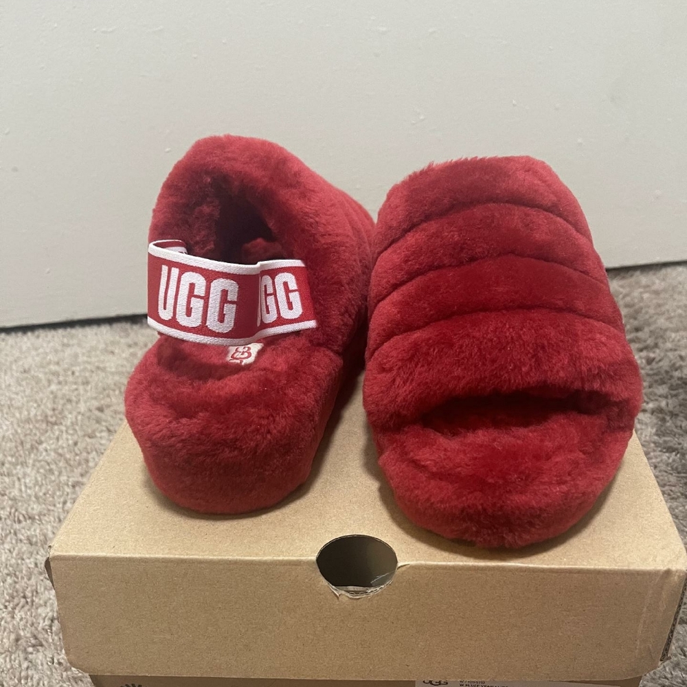 Red Ugg Slides